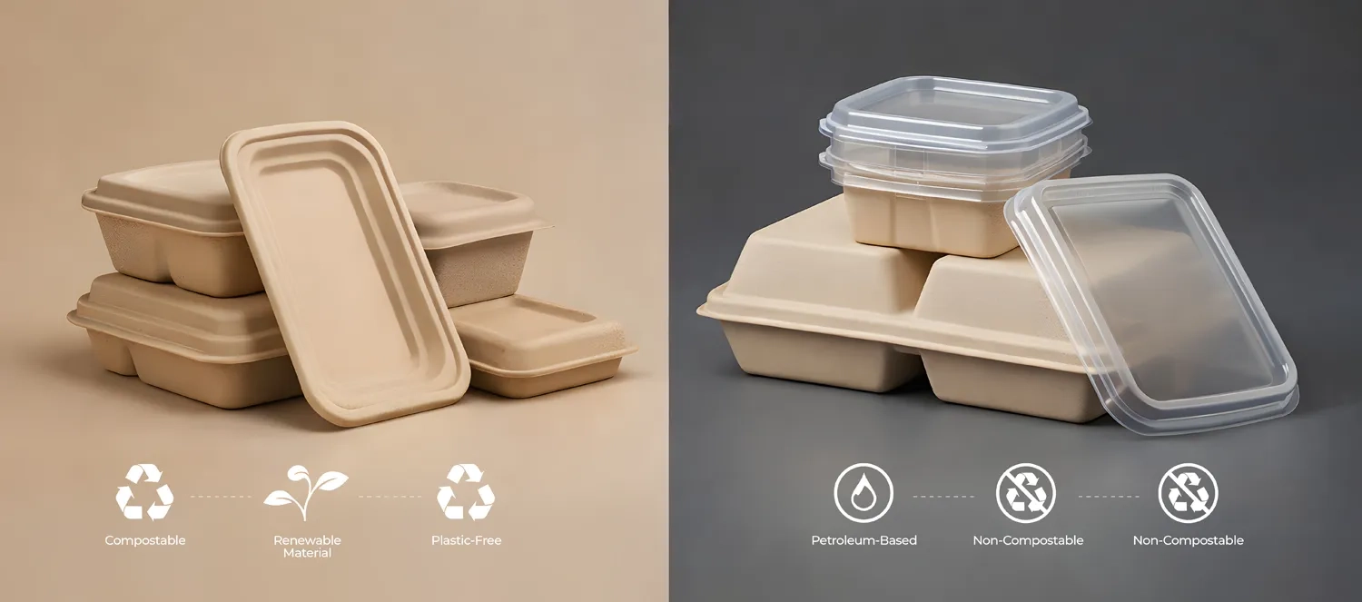 Molded Fiber Lids vs Plastic Lids: Which Is Better for Sustainable Food Packaging