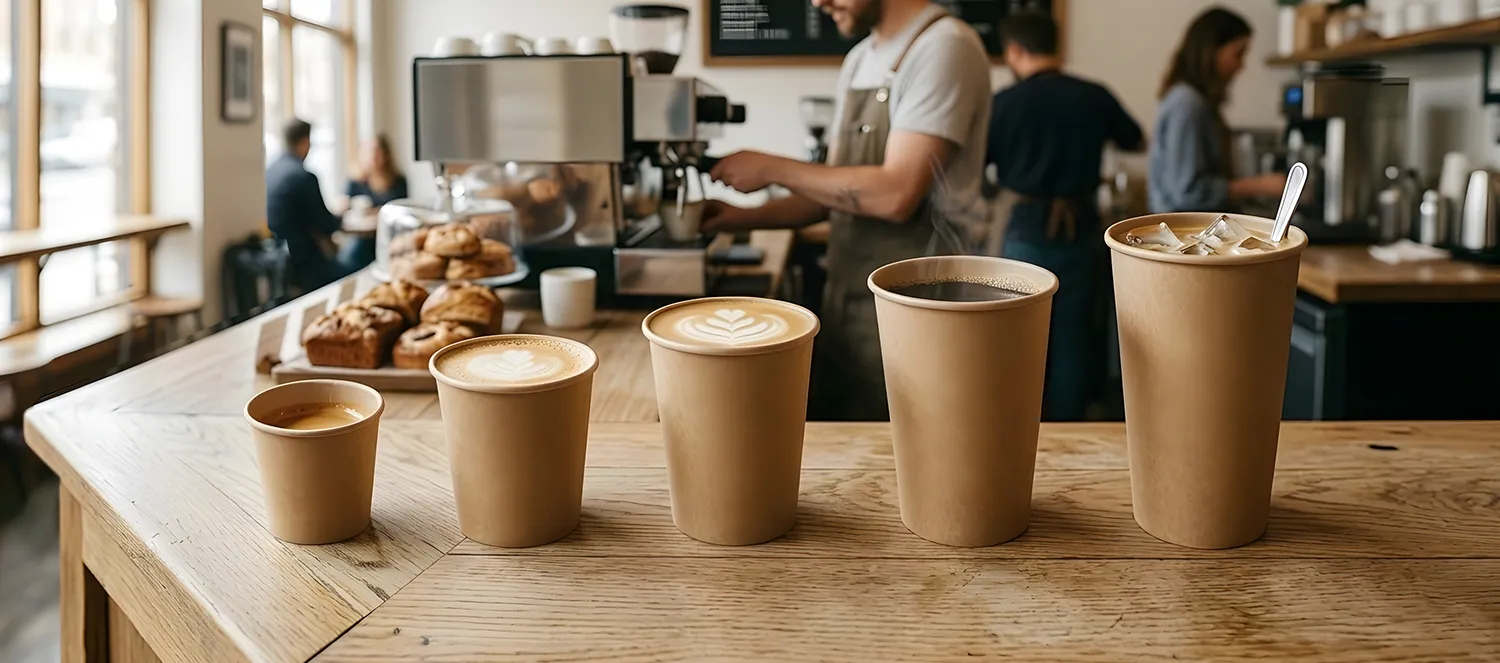 Paper Cup Sizes Guide for Coffee Shops and Horeca Businesses - Ekoroll