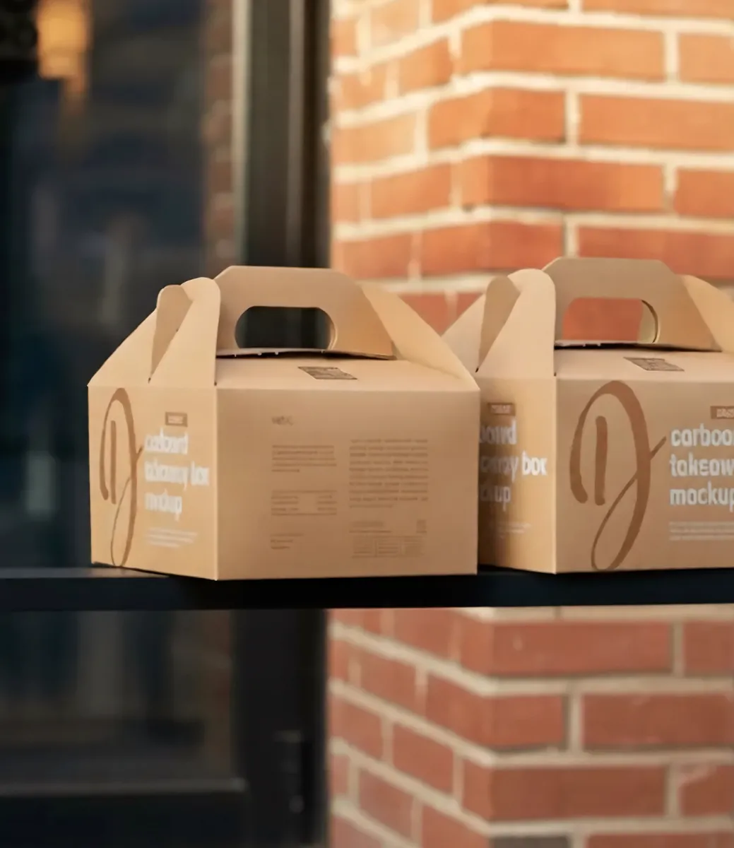 Takeout Boxes - Side View