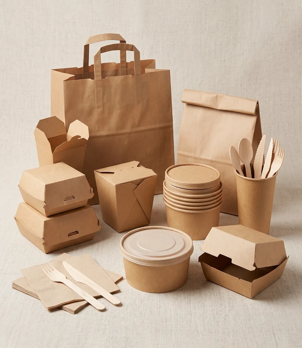 Disposable Food Containers - Side View