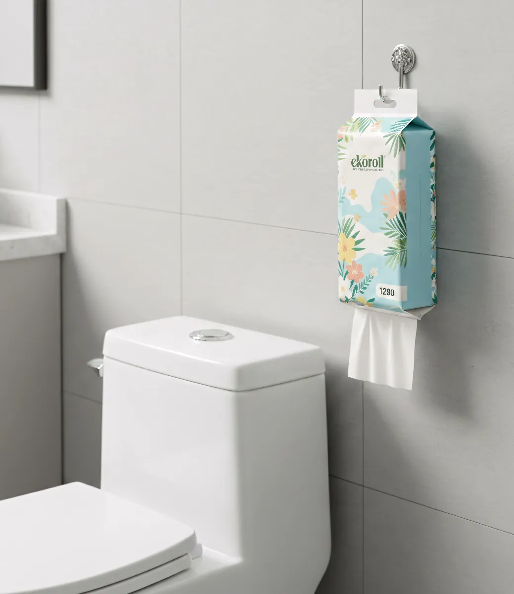 Hanging Hygienic Toilet Paper - Detail View