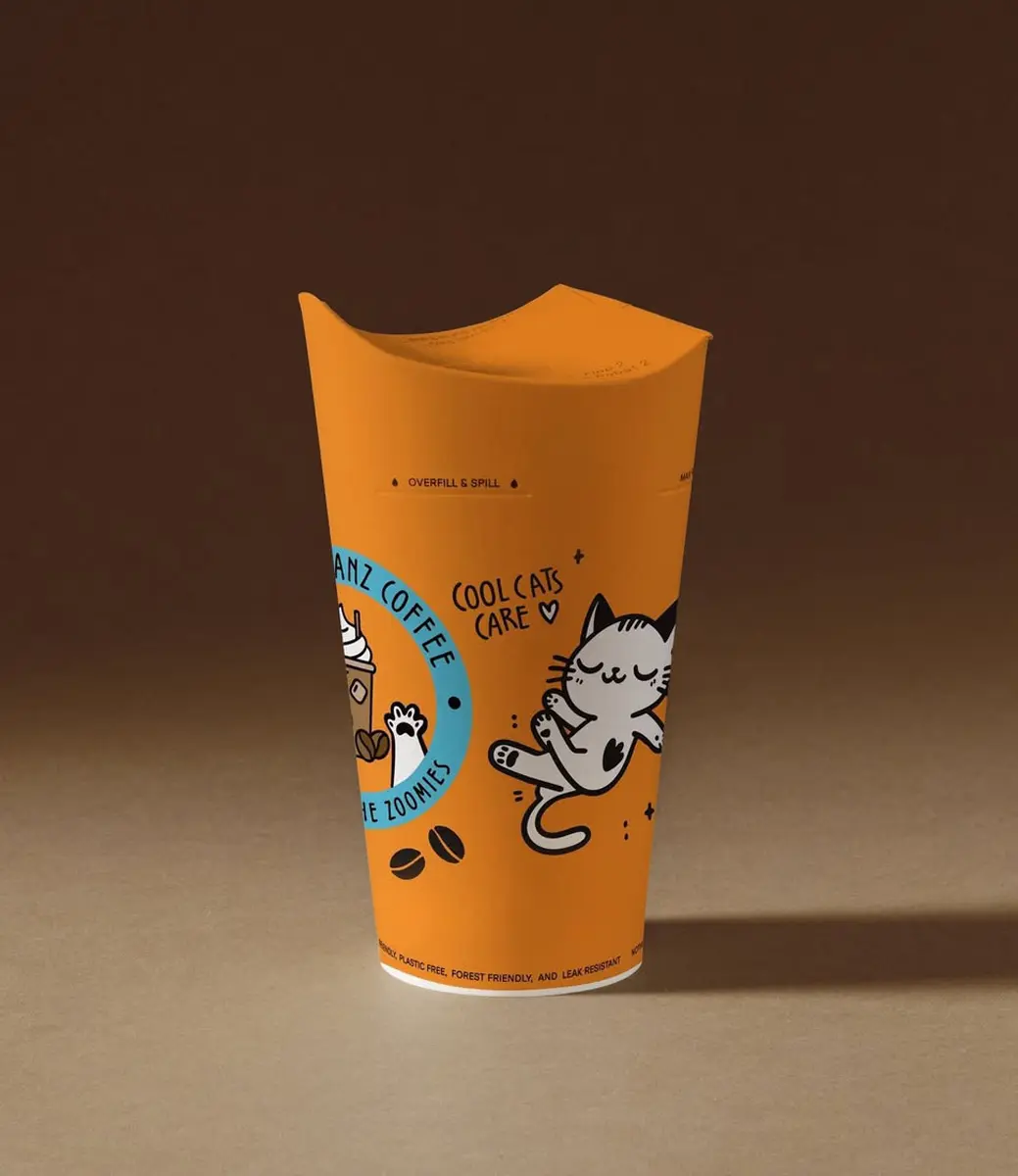 Ekoroll Lid-Free Hot Paper Cup - Image 7