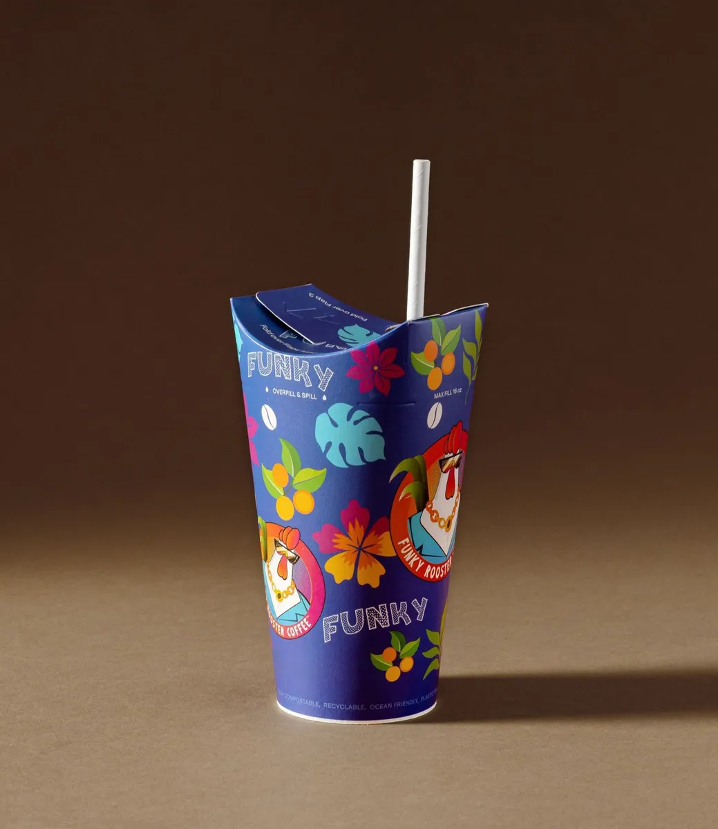 Ekoroll Lid-Free Cold Paper Cup - Image 7