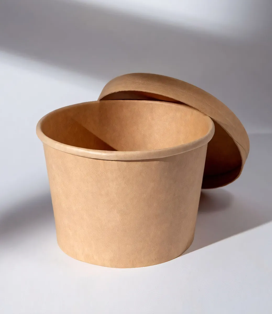 Kraft Paper Bowls with Lids - Image 7