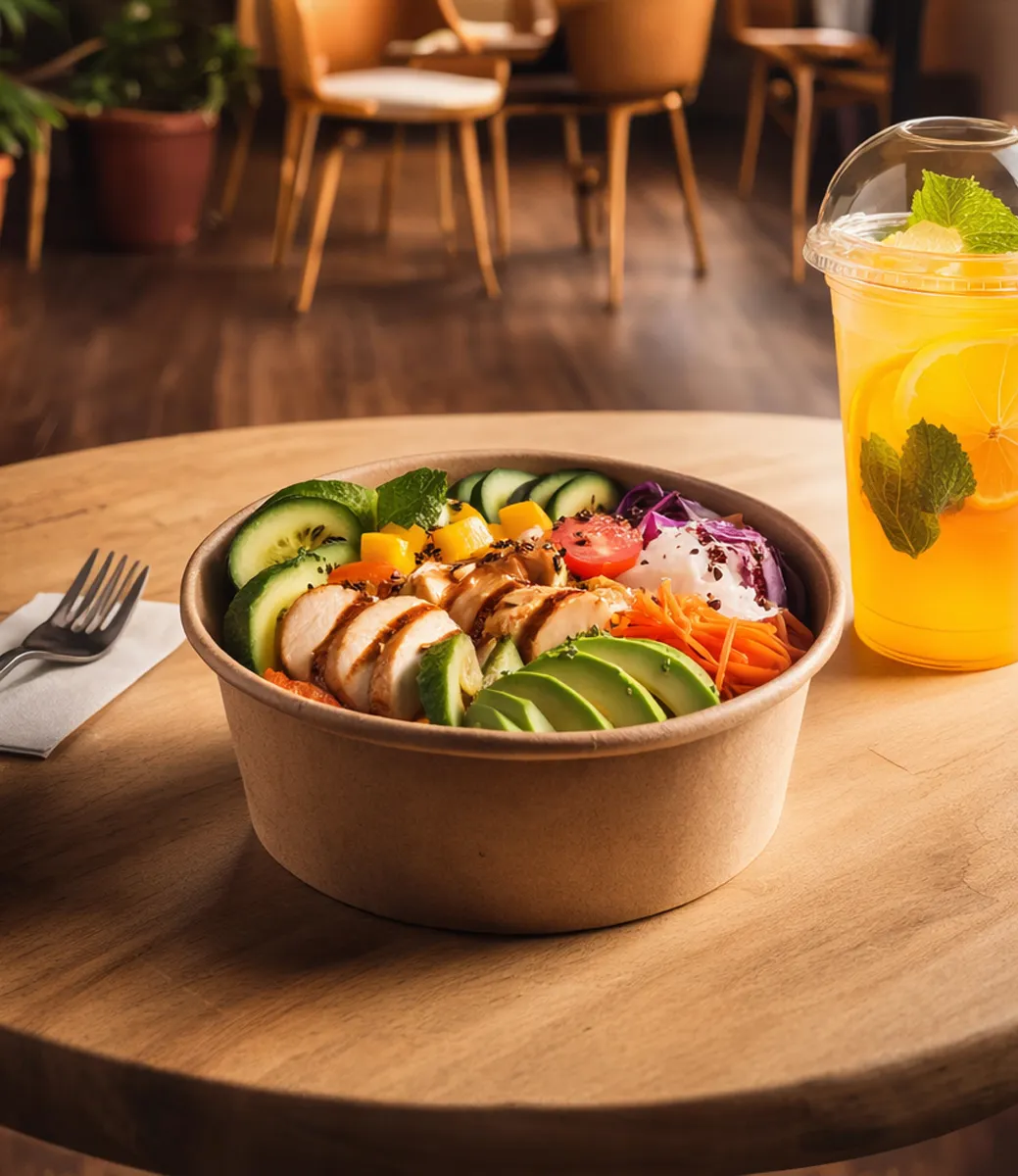 Kraft Paper Bowls with Lids - Image 8