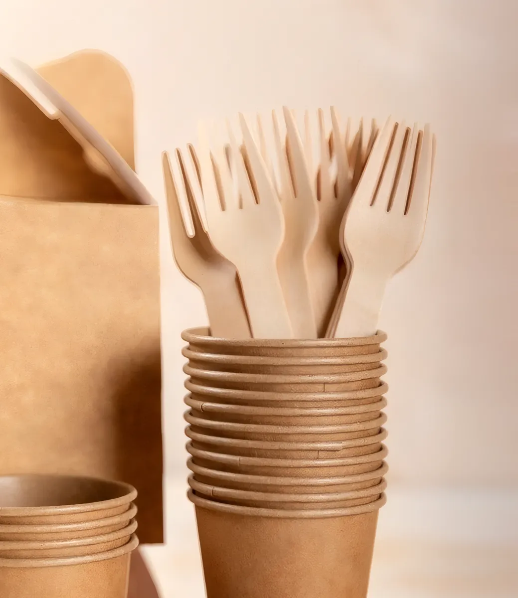 Wooden & Bamboo Cutlery - Packaging