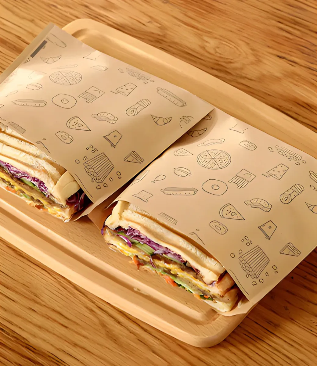 Yağ Geçirmez Kağıt & Burger Wrap - Side View