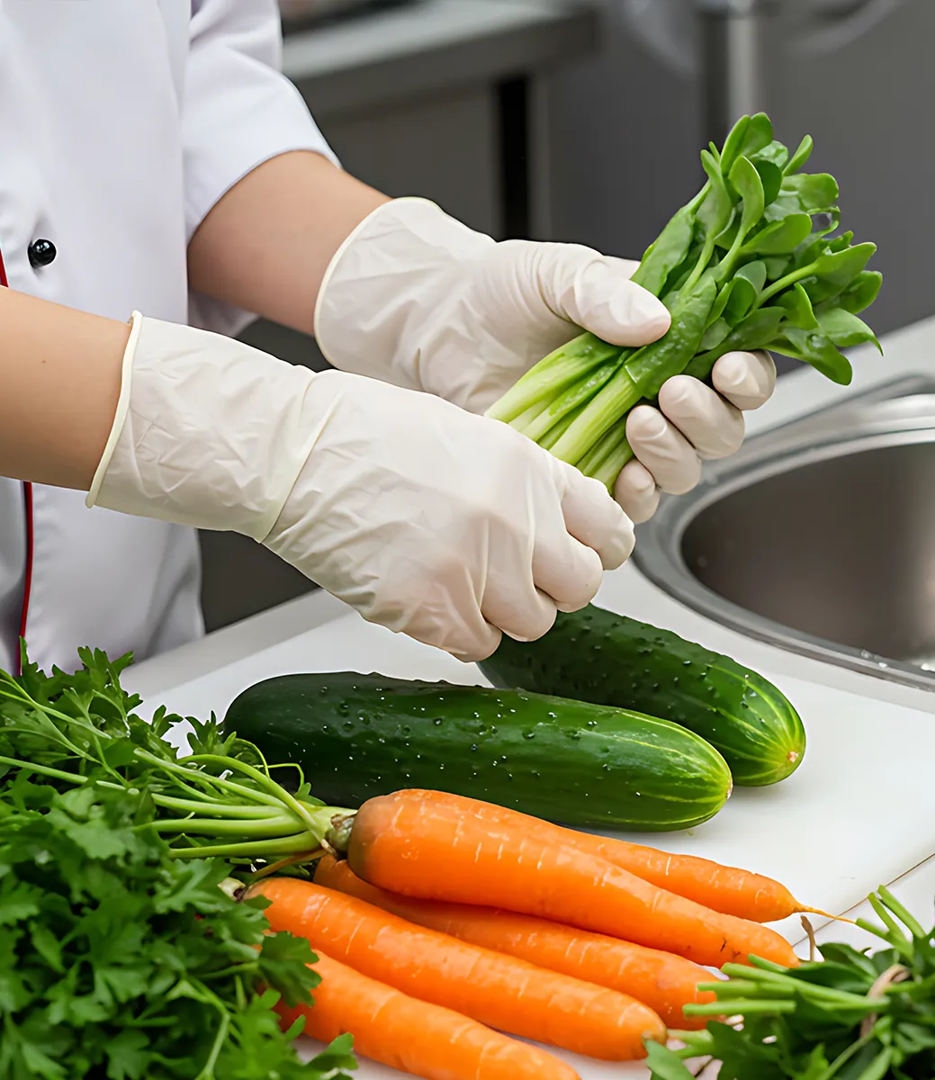 Nitrile Disposable Gloves - Detail View