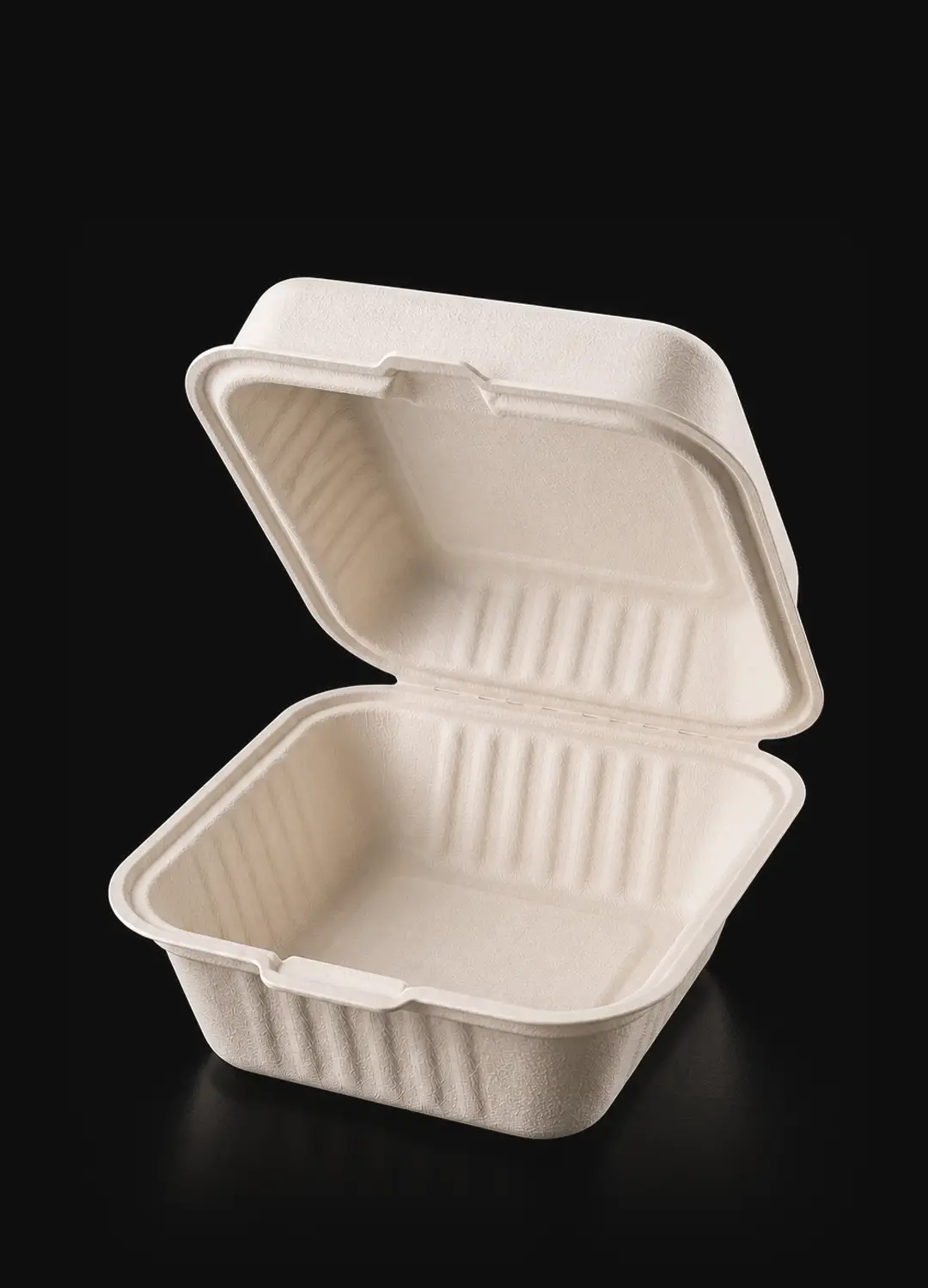 Bagasse food container for takeaway packaging and horeca food service